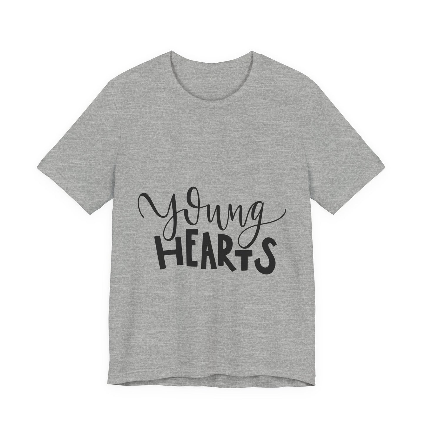 Young Hearts T-Shirt Hand Lettered Script Tee