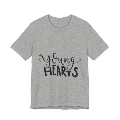 Young Hearts T-Shirt Hand Lettered Script Tee