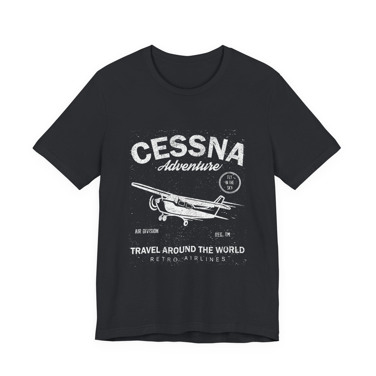 Distressed Aviation Tee for Pilots and Plane Lovers