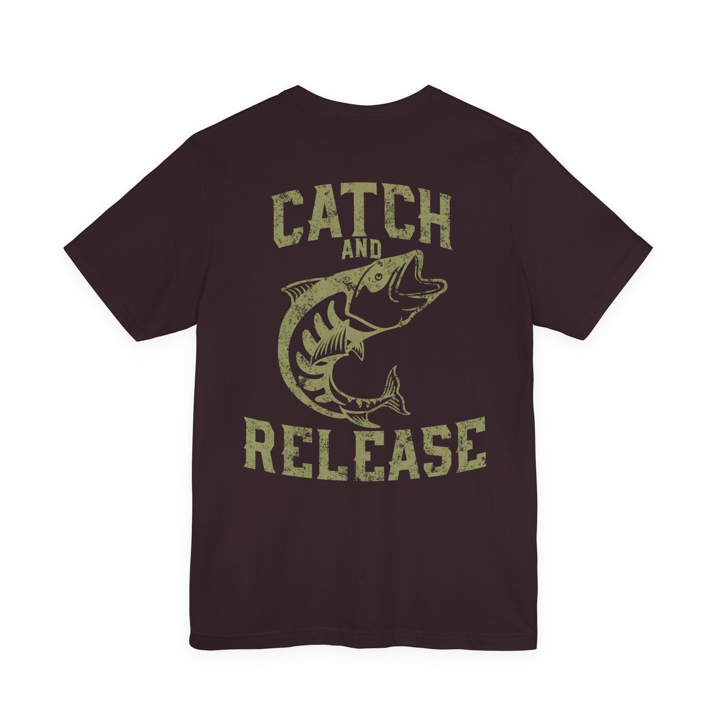 Catch and Release Fishing T-Shirt Retro Bass Tee