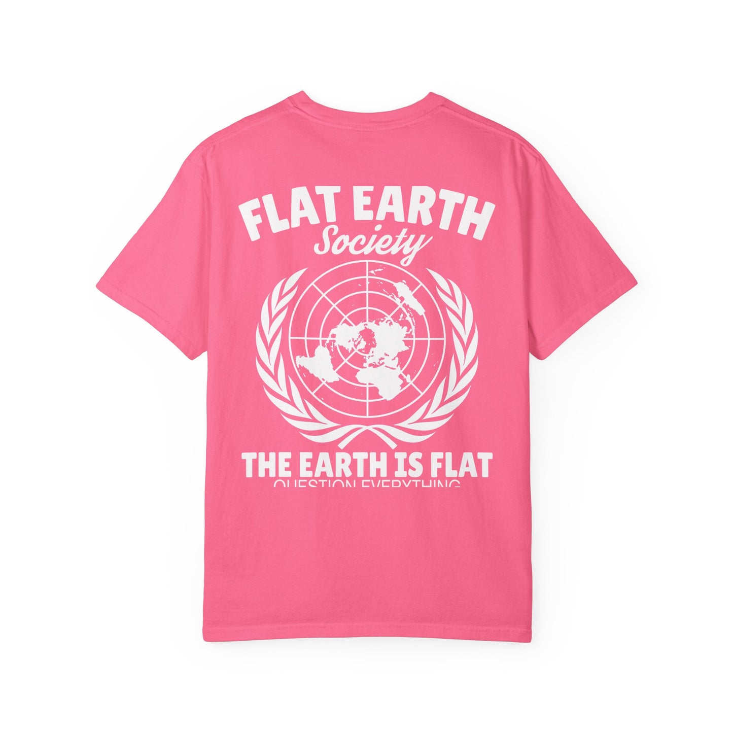 Flat Earth Society Tee - Garment-Dyed Globe Design