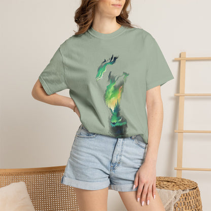 Northern Lights Forest Garment-Dyed Tee Aurora