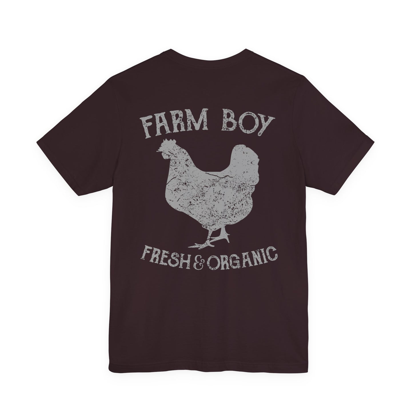 Farm Boy T-Shirt Fresh Organic Rooster Tee