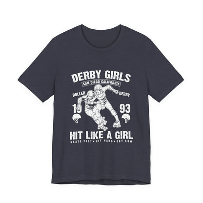 Derby Girls T-Shirt Roller Skating Gift Tee