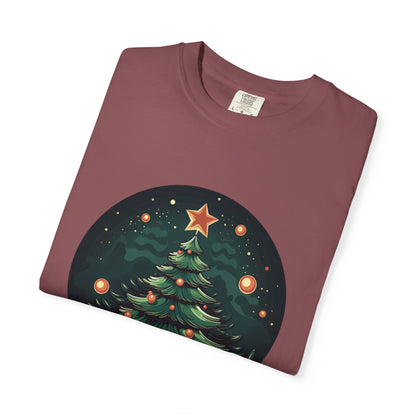 Retro Christmas Tree Heavyweight Garment-Dyed Tee