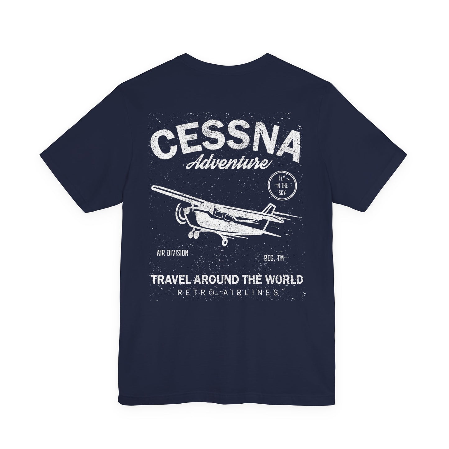 Distressed Aviation Tee for Pilots and Plane Lovers