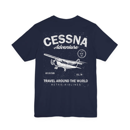 Distressed Aviation Tee for Pilots and Plane Lovers