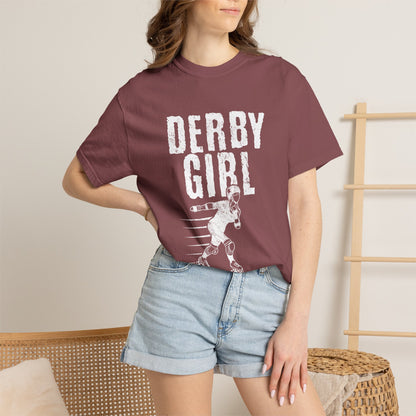 Roller Derby Girl Garment-Dyed Tee | Skater