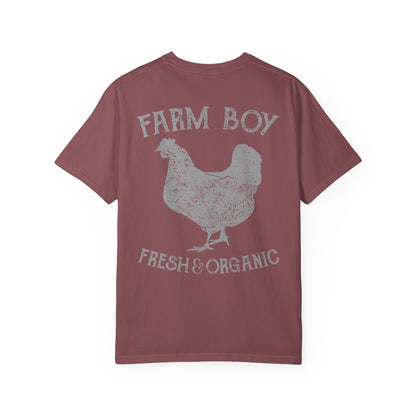 Farm Boy Rooster Garment-Dyed Heavyweight Tee