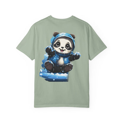 Cute Panda Snow Day Garment-Dyed Tee Winter