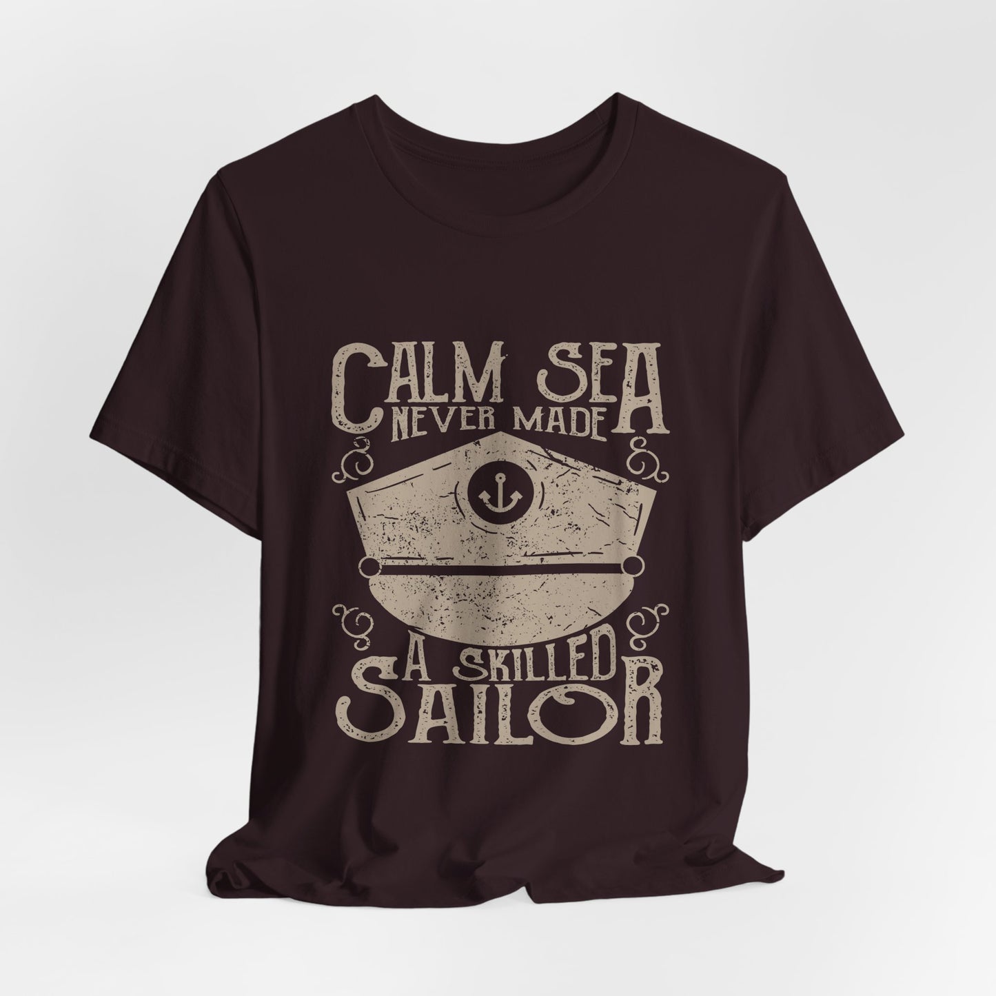 Calm Sea Skilled Sailor T-Shirt Nautical Tee