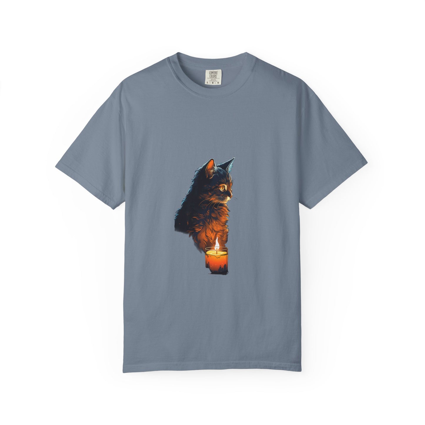 Cat by Candlelight Christmas Heavyweight Tee