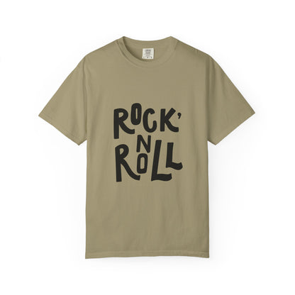 Rock N Roll Garment-Dyed Tee Bold Lettering