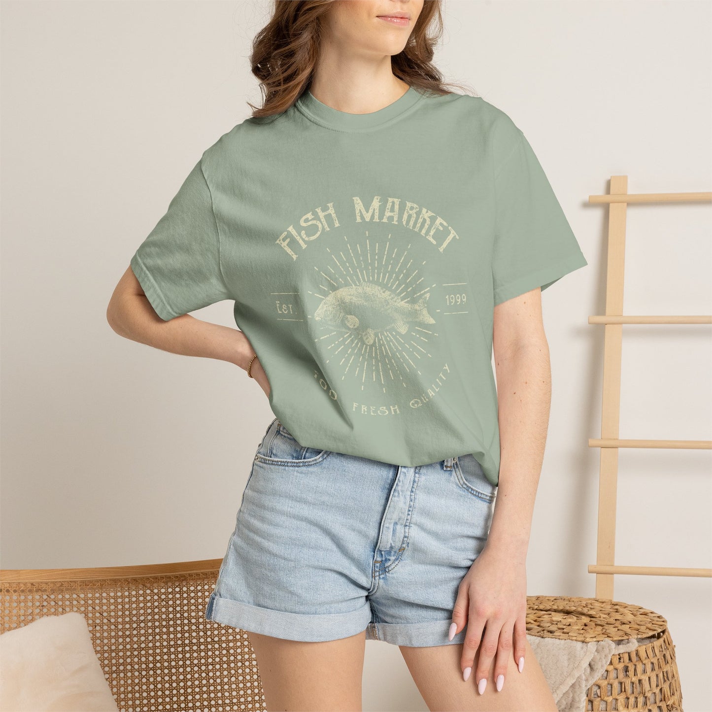 Fish Market Garment-Dyed Tee Est. 1999 Fishing