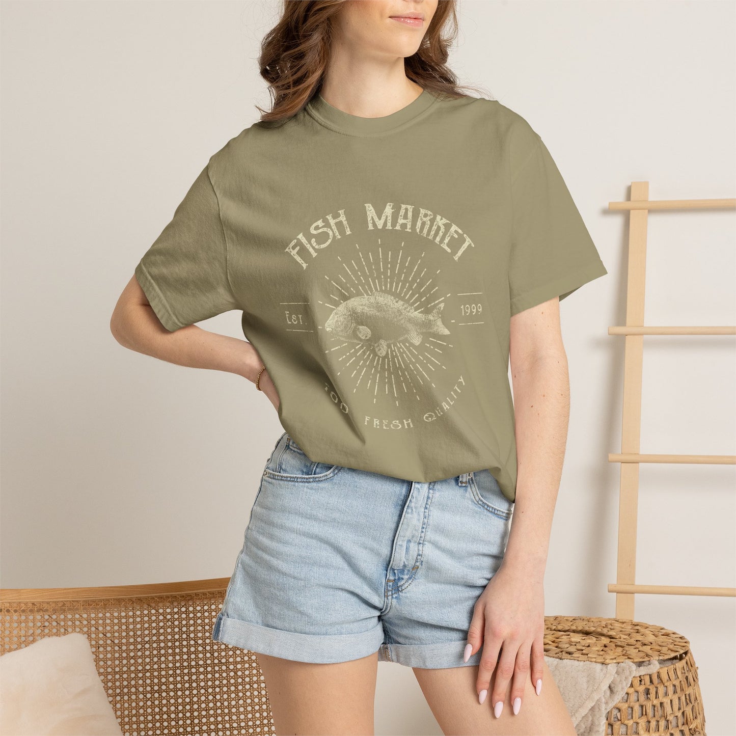 Fish Market Garment-Dyed Tee Est. 1999 Fishing