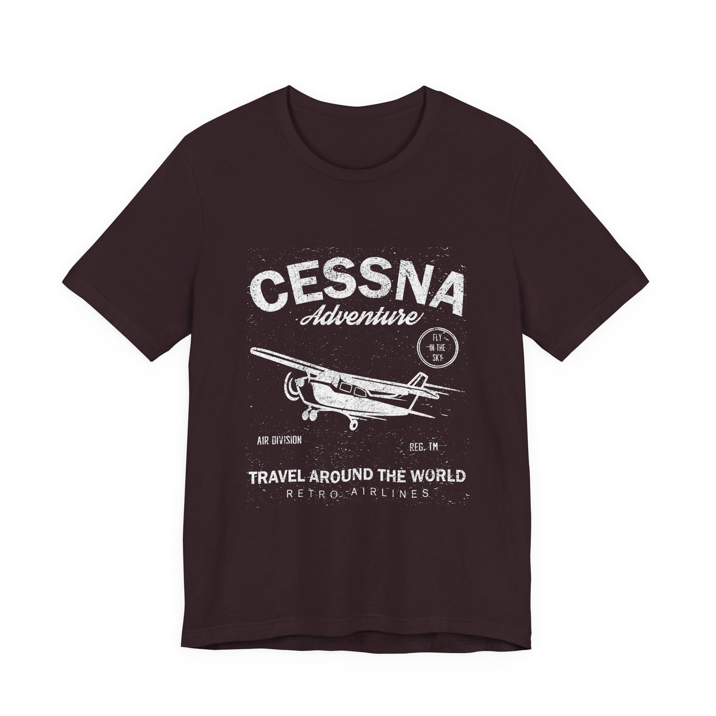 Distressed Aviation Tee for Pilots and Plane Lovers