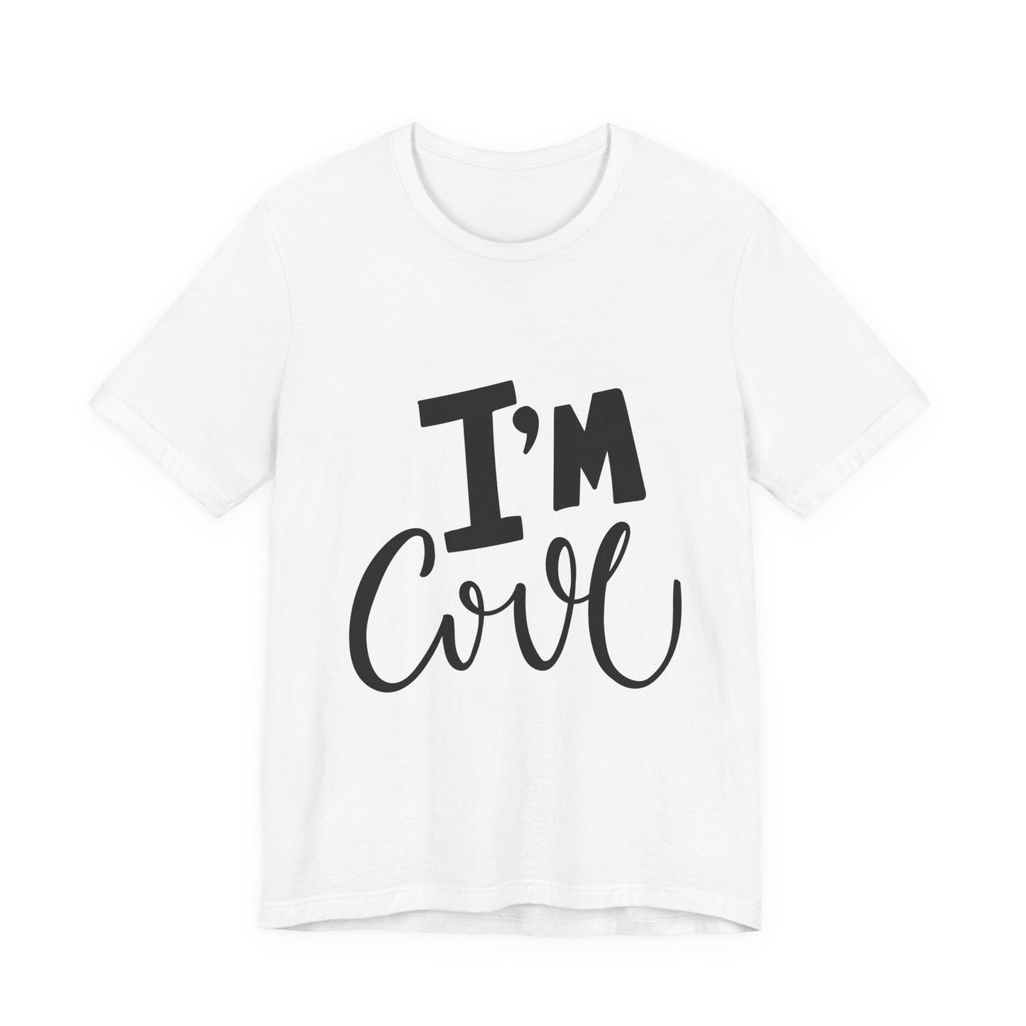 I'm Cool Tee Funny Kids Typography T-Shirt