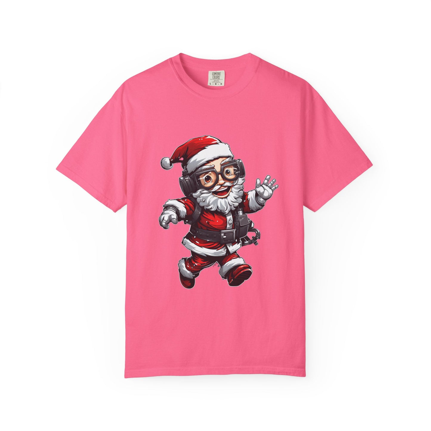 Scuba Diver Santa Garment-Dyed Christmas Tee