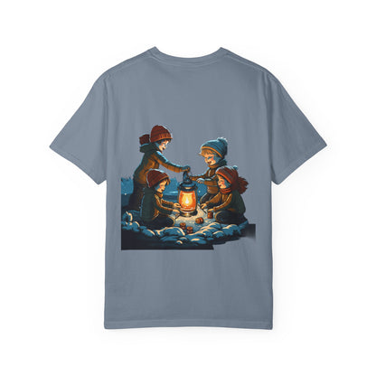Winter Kids Lantern Christmas Heavyweight Tee
