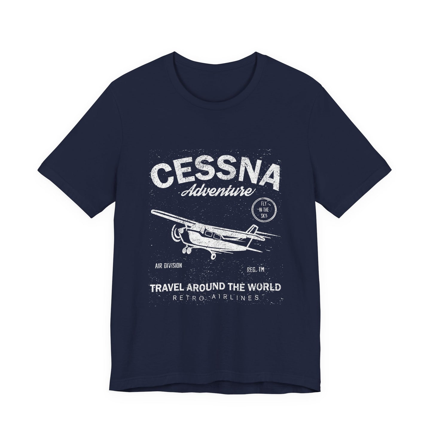 Distressed Aviation Tee for Pilots and Plane Lovers
