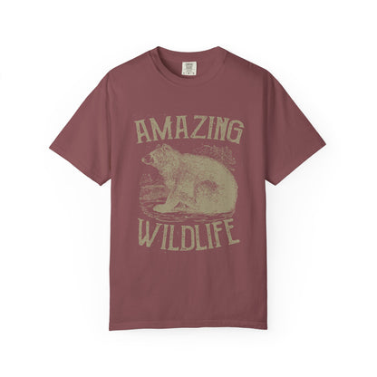 Amazing Wildlife Bear Heavyweight Garment-Dyed Tee