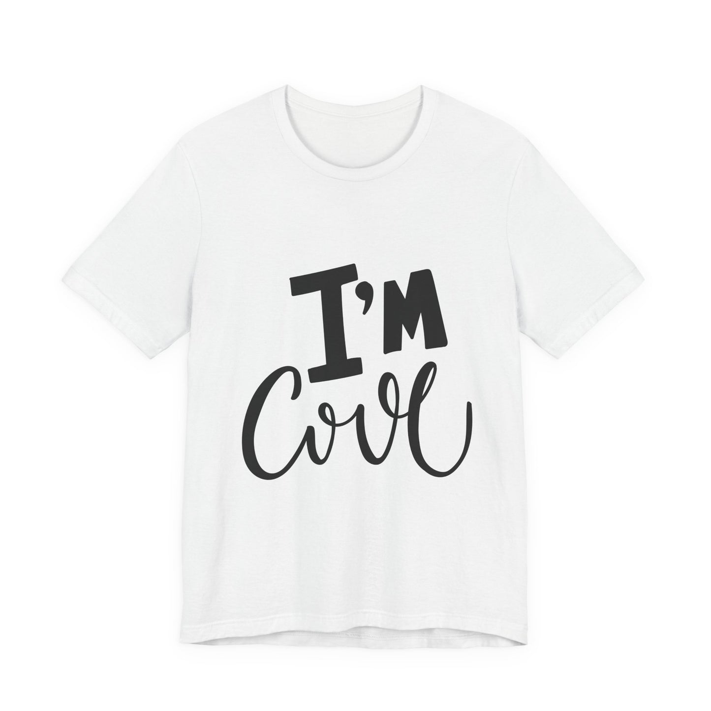 I'm Cool Tee Funny Kids Typography T-Shirt
