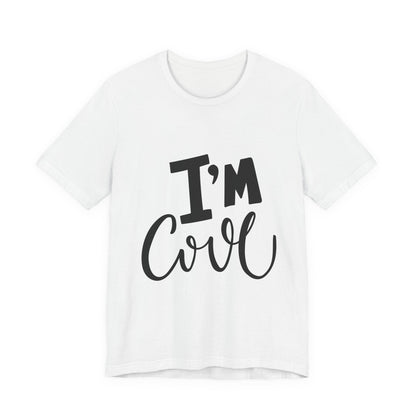 I'm Cool Tee Funny Kids Typography T-Shirt