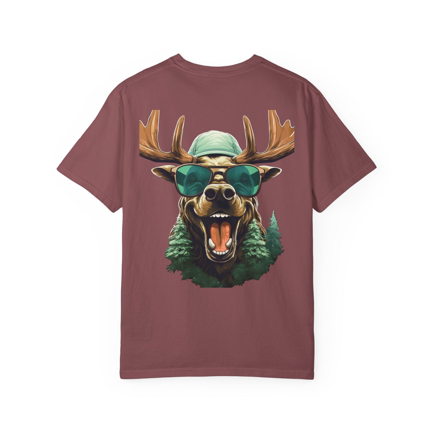 Funny Christmas Moose Garment-Dyed Tee Sunglasses