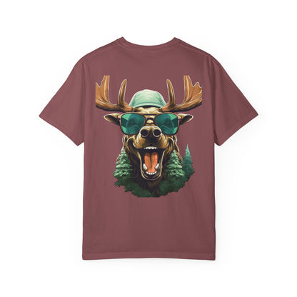 Funny Christmas Moose Garment-Dyed Tee Sunglasses
