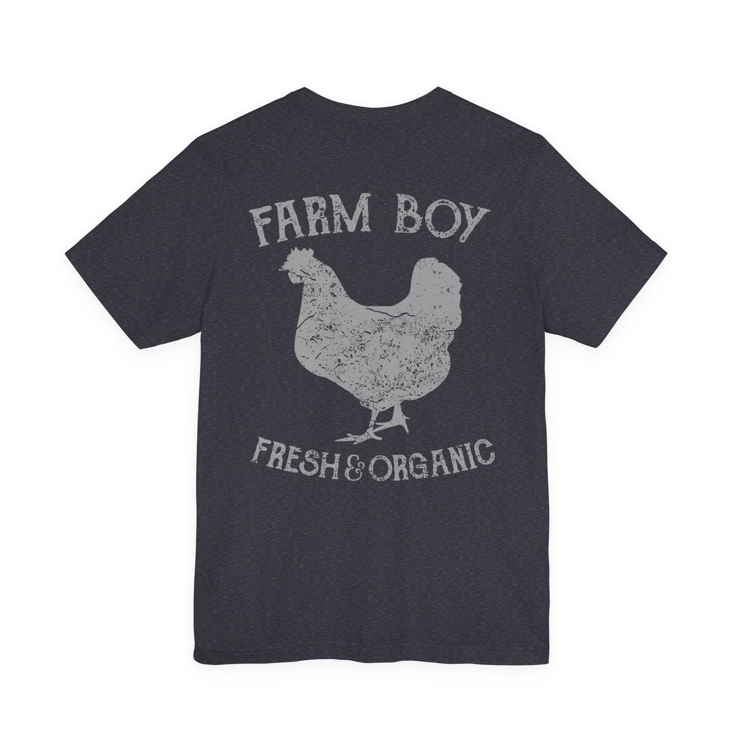 Farm Boy T-Shirt Fresh Organic Rooster Tee