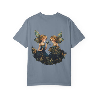 Fairy Tee Magical Christmas Twin Fairies Vintage Wash