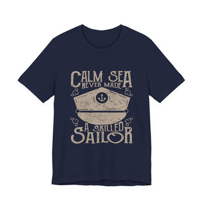Calm Sea Skilled Sailor T-Shirt Nautical Tee
