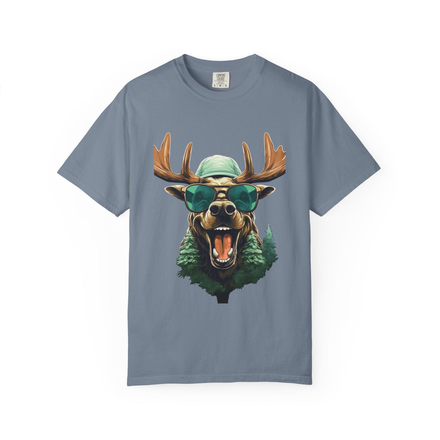 Funny Christmas Moose Garment-Dyed Tee Sunglasses