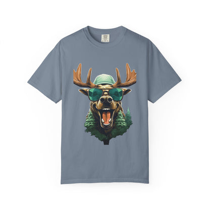 Funny Christmas Moose Garment-Dyed Tee Sunglasses
