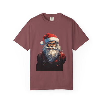 Cool Santa Claus Garment-Dyed Christmas Tee
