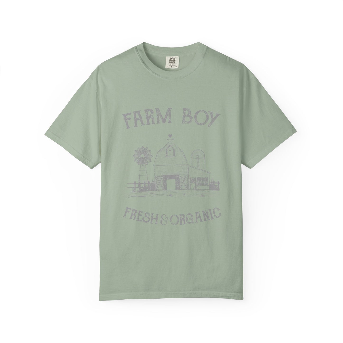 Farm Boy Tee Vintage Barn Garment-Dyed Shirt