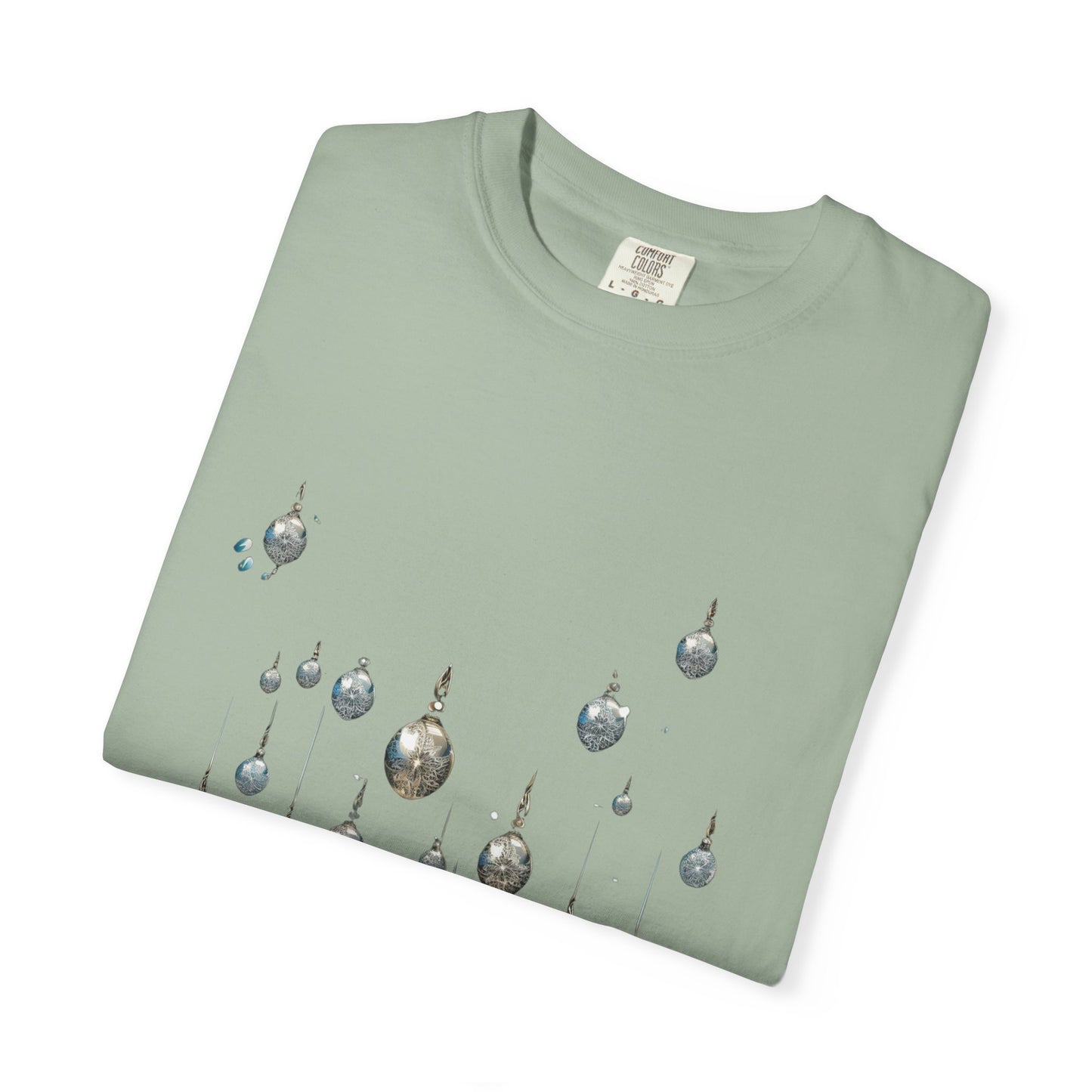 Elegant Christmas Ornaments Tee | Heavyweight