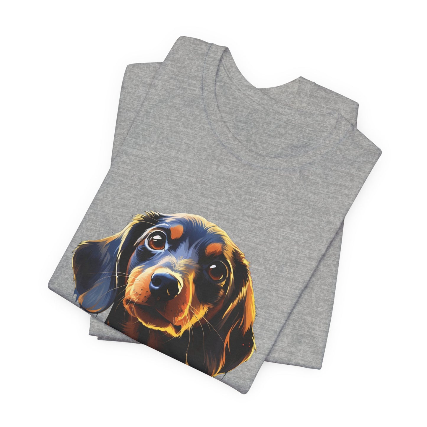 Dachshund T-Shirt Neon Pop Art Wiener Dog Tee