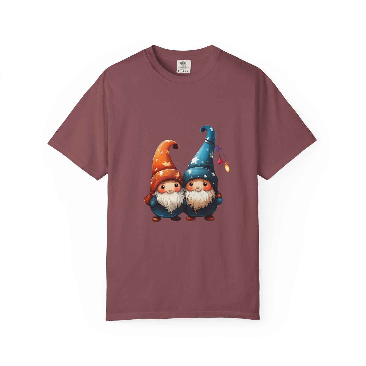 Gnome Couple Christmas Garment-Dyed Tee Lights