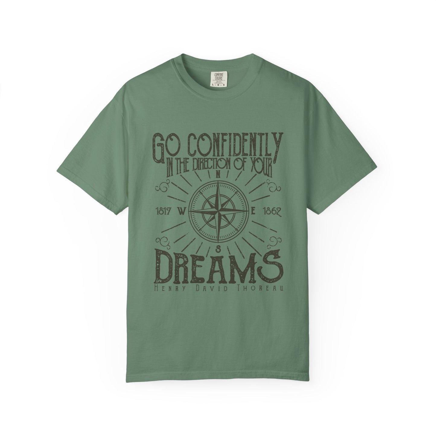 Go Confidently Dreams Garment-Dyed Tee Thoreau