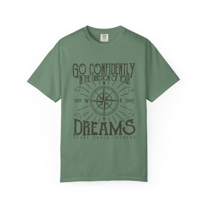 Go Confidently Dreams Garment-Dyed Tee Thoreau