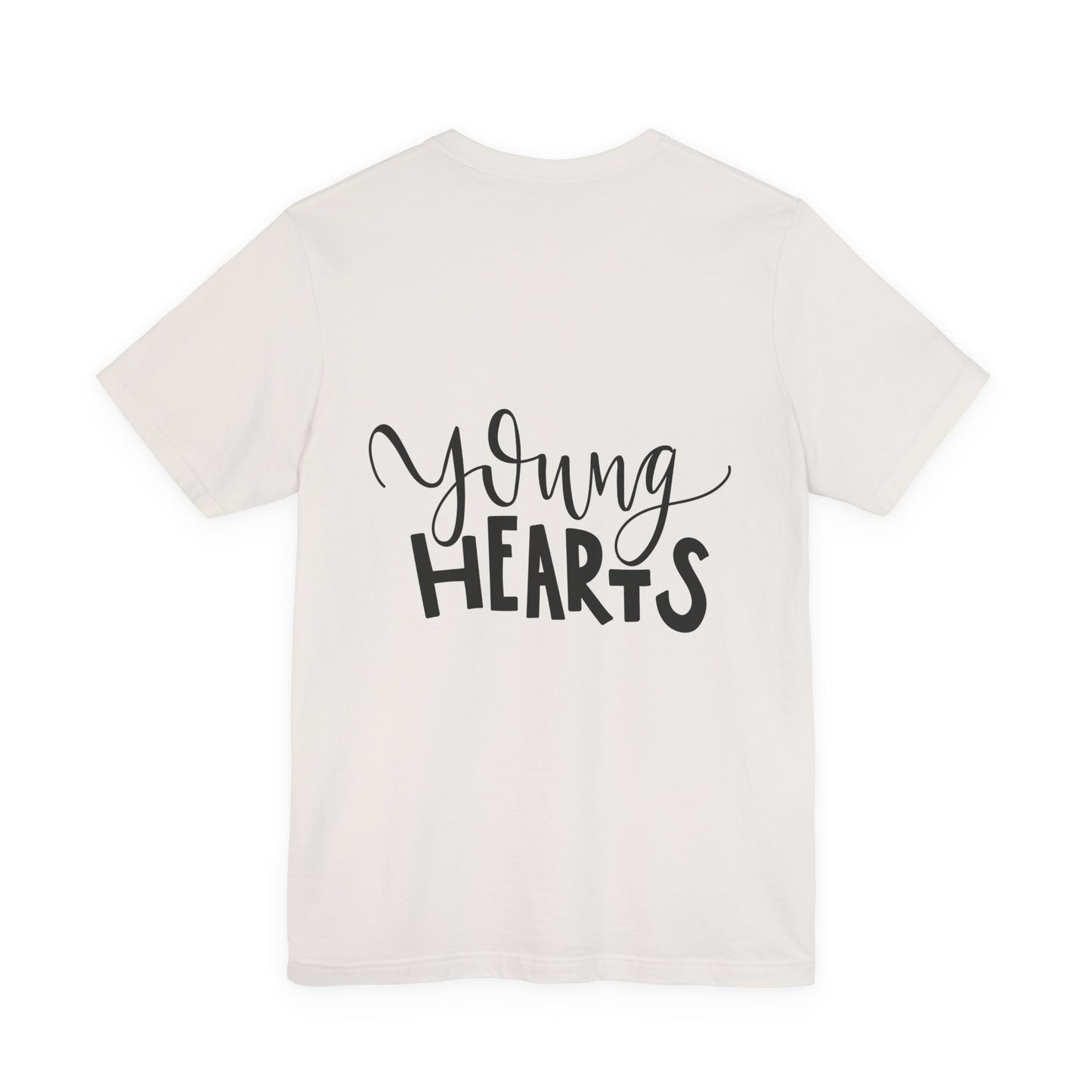 Young Hearts T-Shirt Hand Lettered Script Tee