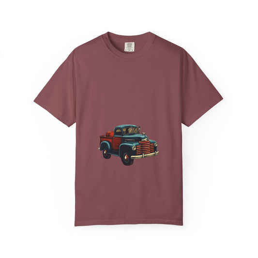 Vintage Christmas Truck Garment-Dyed Tee Holiday