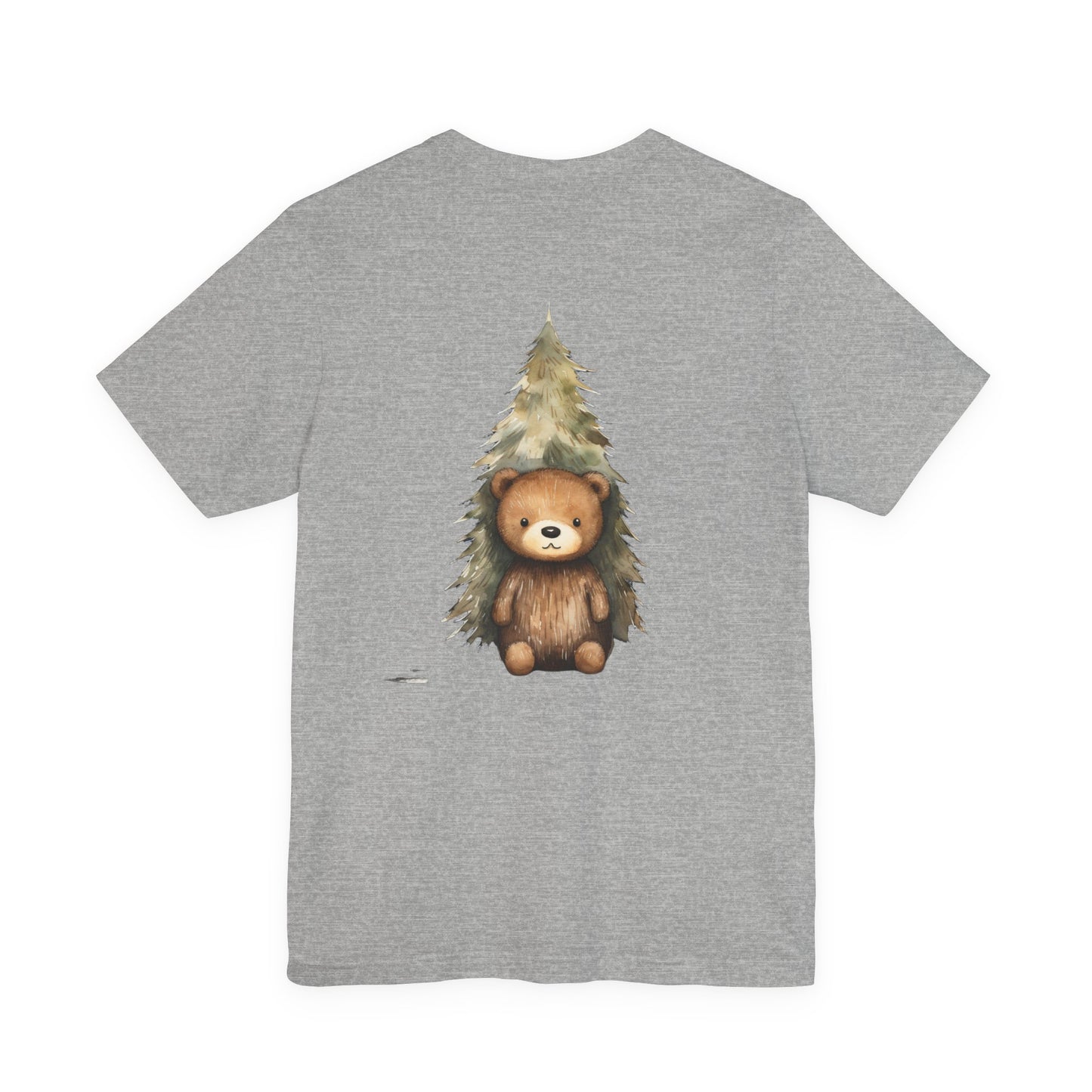 Christmas Bear T-Shirt Cute Watercolor Snow Tee