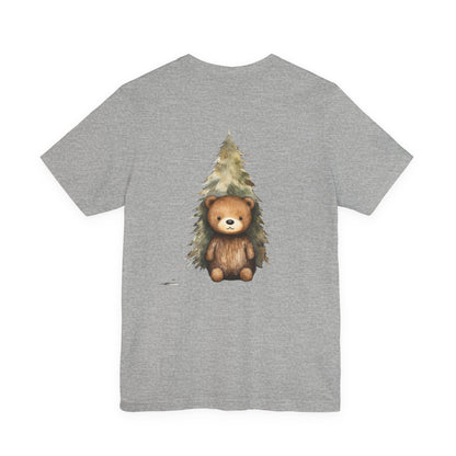 Christmas Bear T-Shirt Cute Watercolor Snow Tee