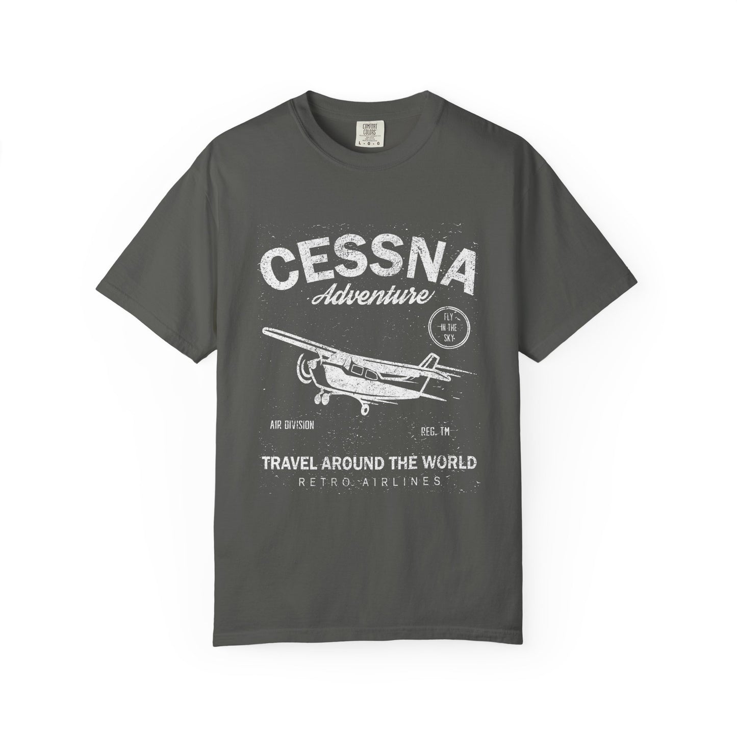 Distressed Aviation Tee for Pilots and Plane Lovers