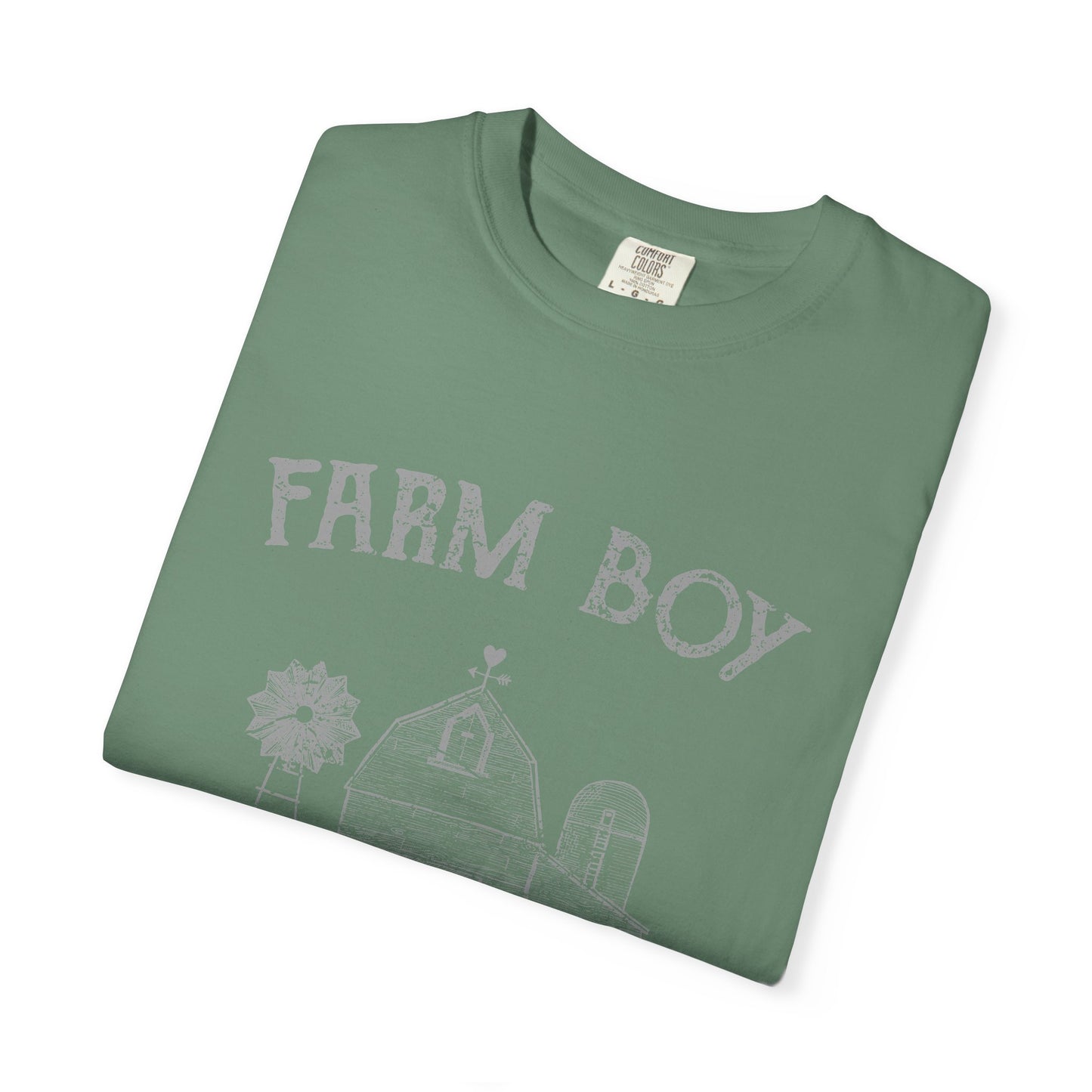 Farm Boy Tee Vintage Barn Garment-Dyed Shirt