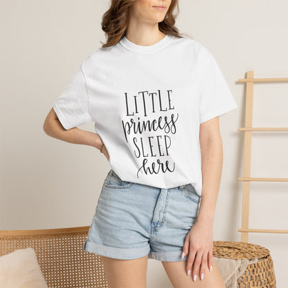 Little Princess Sleep Here Girls Tee