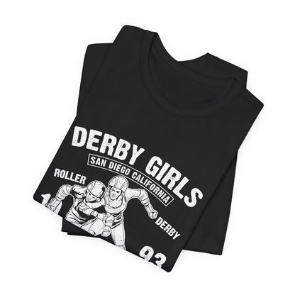 Derby Girls T-Shirt Roller Skating Gift Tee