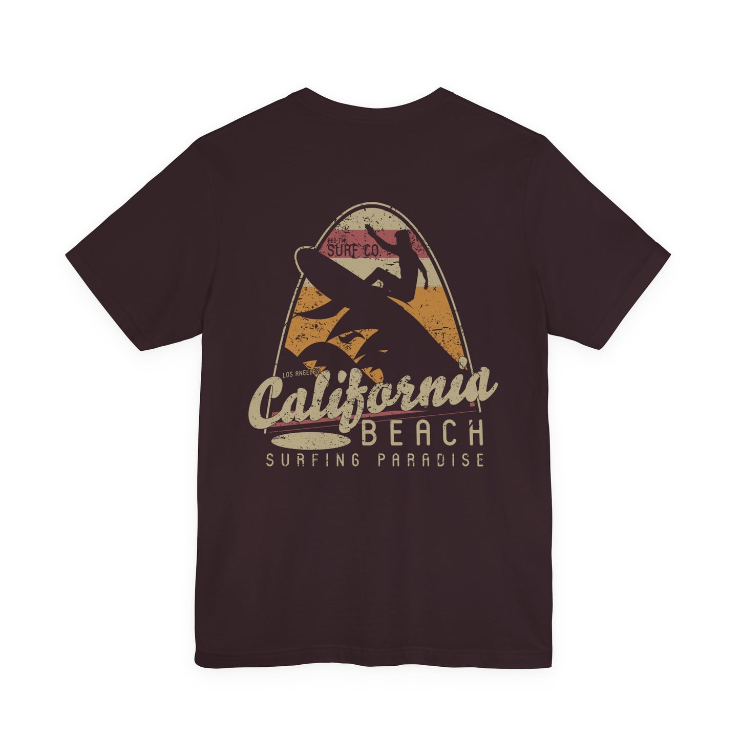 California Beach Surfing T-Shirt Retro Surf Tee